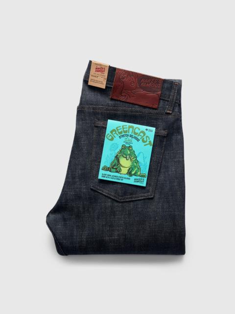 Naked & Famous "Greencast Slub Stretch" 12.5oz Selvedge Denim - Weird Guy Fit
