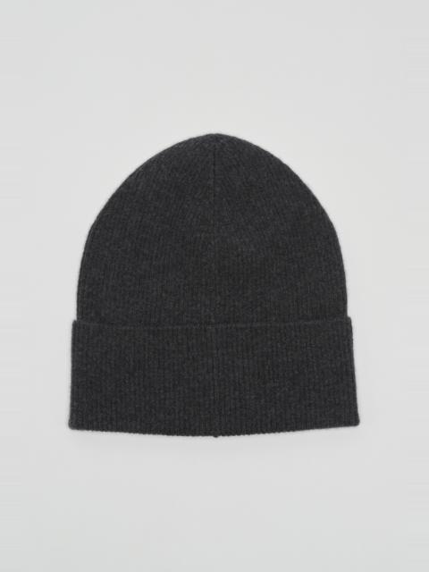 Our Legacy Knit Hat Anthracite Melange Wool
