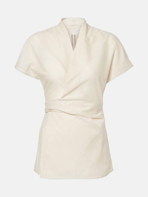 Rick Owens Laura cotton wrap top