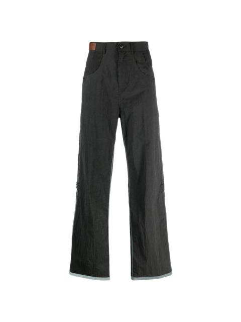 Andersson Bell multi-pocket straight-leg trousers