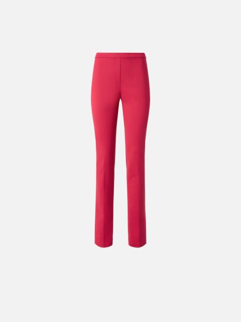 PINKO COTTON SATIN TROUSERS WITH CREASE
