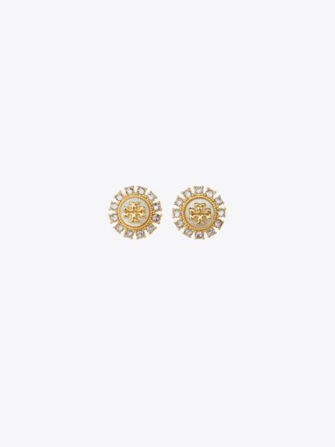 TORY BURCH Moondance Crystal Stud Earrings