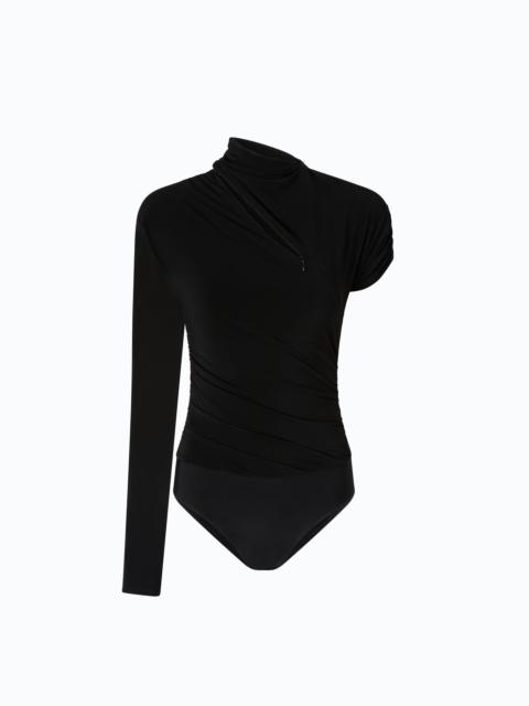 PINKO BODYSUIT WITH ASYMMETRIC SLEEVES