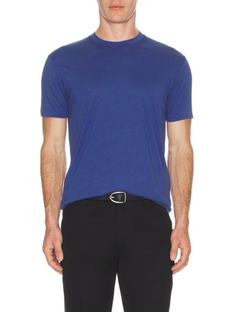 TOM FORD Lyocell Cotton Short Sleeve Crew Neck