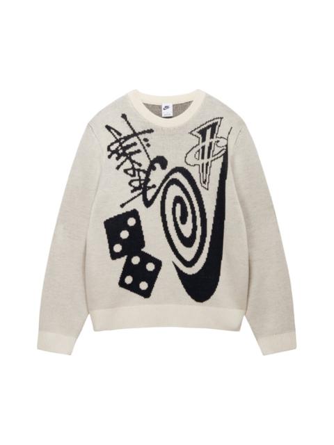 Stussy x Nike Icon Knit Sweater 'Natural'