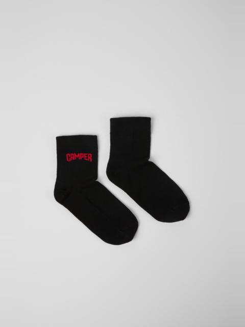 CAMPER EVERGREEN SOCKS Black organic cotton socks