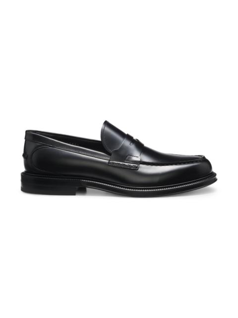 BOSS BRUSH-OFF LEATHER COLLEGE LOAFERS MADE IN ITALY