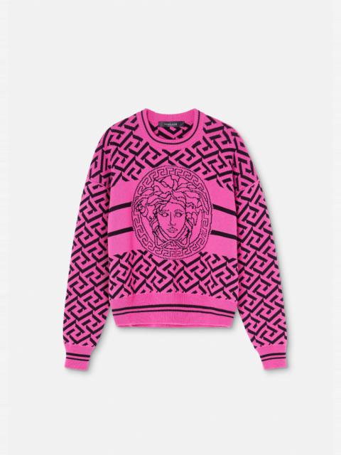 VERSACE La Greca Medusa Jacquard Sweater