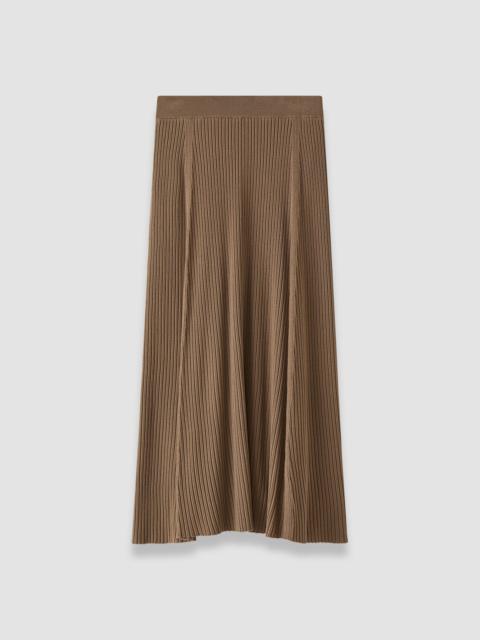 JOSEPH Hallie Merino Wool Rib Skirt