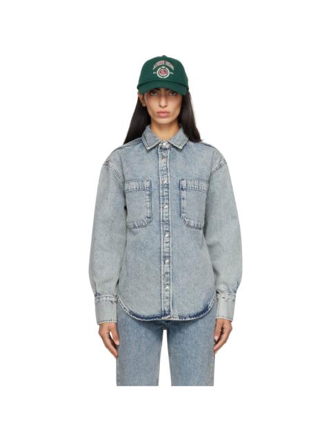 ANINE BING Blue Samy Denim Shirt