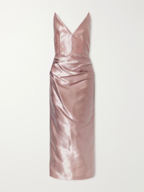 MATICEVSKI Saucy Minx taffeta dress Pink