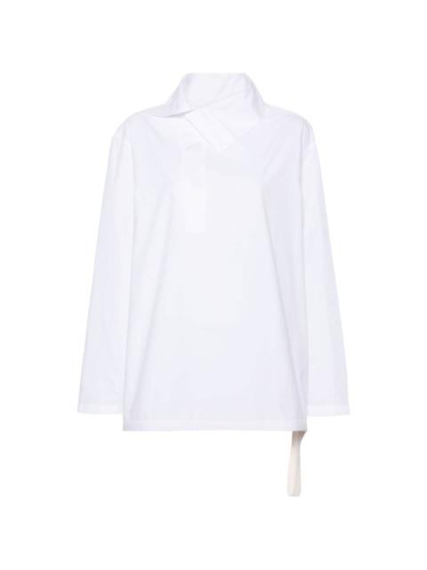 asymmetric cotton shirt