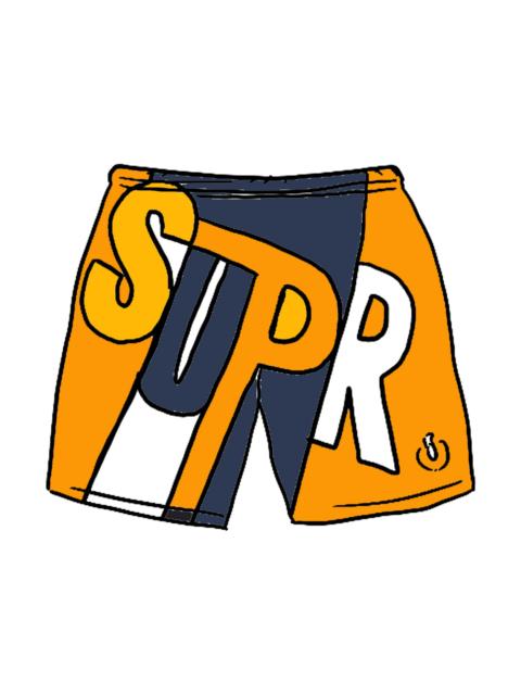 Supreme Supreme Big Letter Water Short Dark Orange