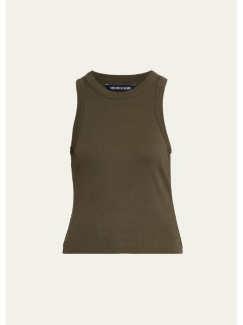 VERONICA BEARD Jordyn Cropped Tank Top