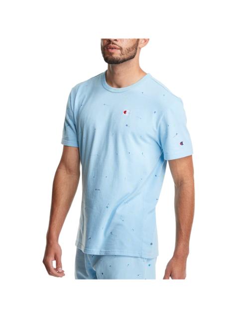 Champion C-Life Heritage Paint Splatter T-Shirt "Candid Blue" T25969 549967 AZZC