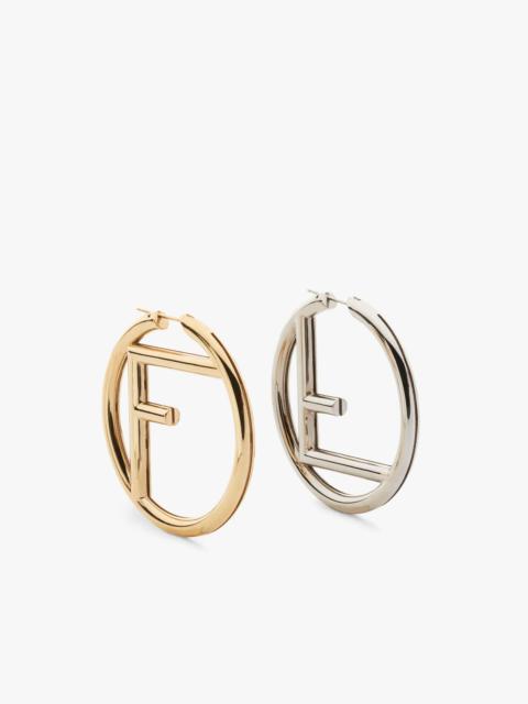 FENDI Gold and palladium earrings
