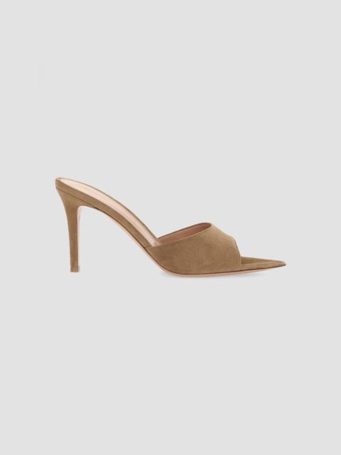Gianvito Rossi Women's Elle 85MM Suede Mules - Camel