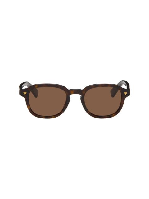 Bottega Veneta Brown Round Sunglasses