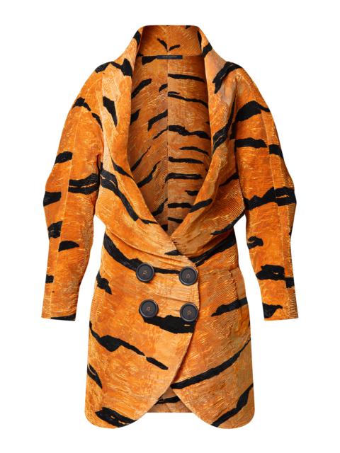 Louis Vuitton Pleated Tiger Print Coat