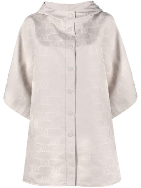 Max Mara monogram jacquard satin coat