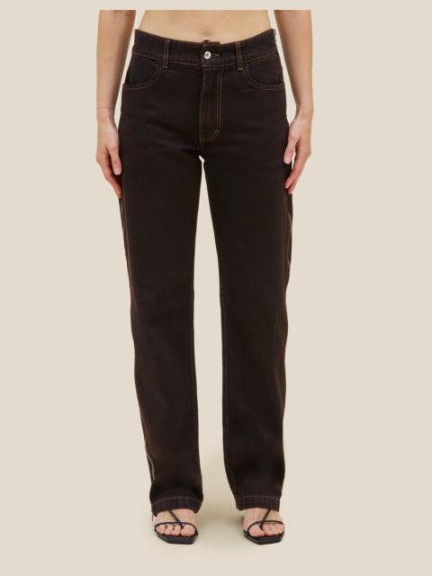 ECKHAUS LATTA ZIPPED JEAN