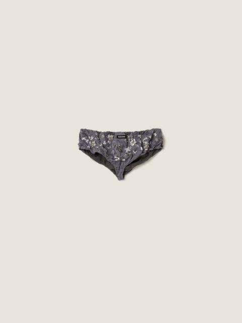 Miu Miu Embroidered duchesse panty