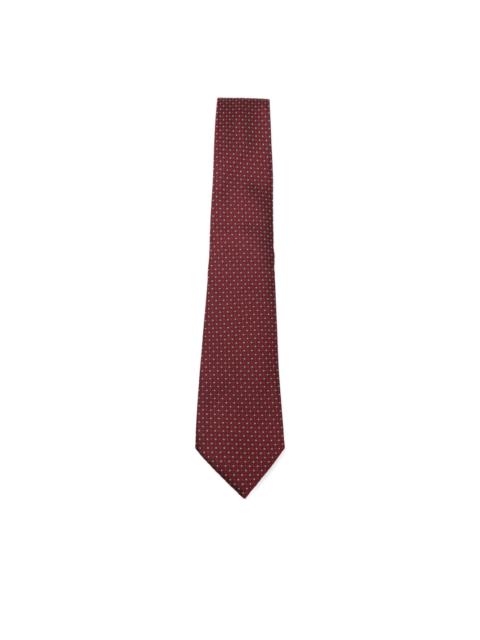 Canali patterned wool tie