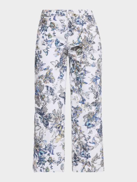 L'AGENCE June Ultra-High Rise Straight Cropped Jeans