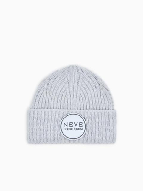 GIORGIO ARMANI GIORGIO ARMANI NEVE RIBBED CASHMERE BEANIE