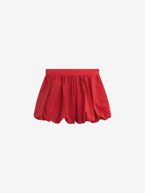 The Frankie Shop Alina Bubble Hem Shorts - Red