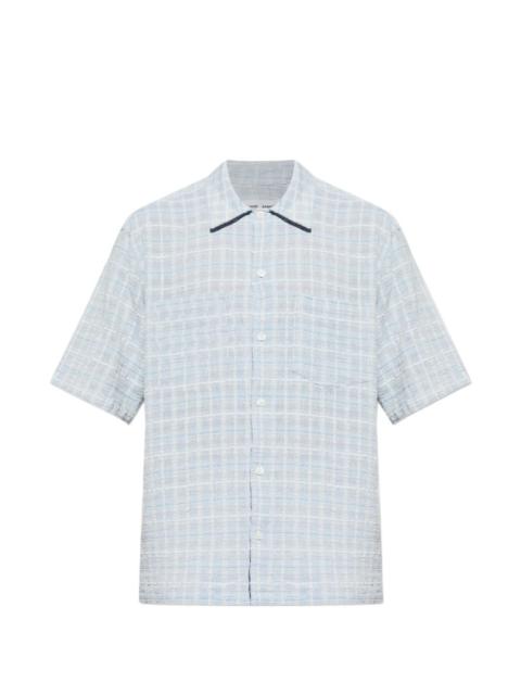 SAMSØE SAMSØE checked-pattern chest-pocket shirt