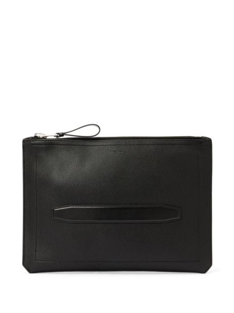 TOM FORD GCK215YAX844LB999 関税送料込 TOM FORD logo-stamp leather clutch bag | REVERSIBLE