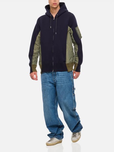 Cotton and Nylon Hoodie