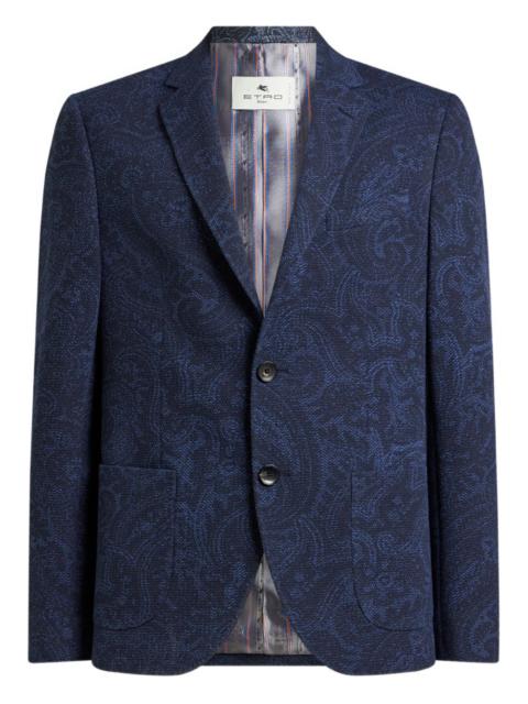 Etro paisley single-breasted blazer