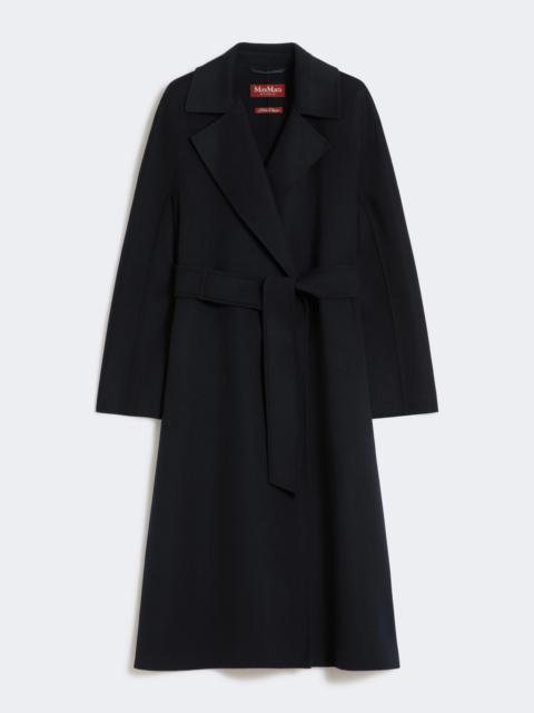 Max Mara CLES Long wool, cashmere and silk coat - NAVY