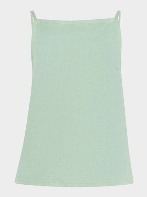 Theory Linen-Blend Apron Top