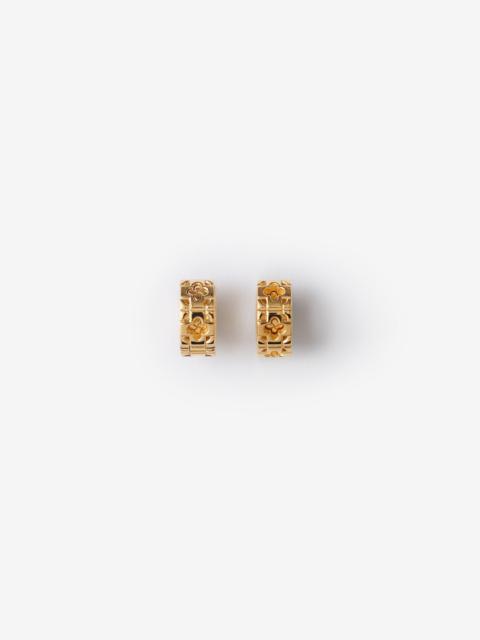 Burberry Gold-plated Rose Earrings