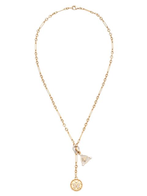 FOUNDRAE Reverie Resilience - Diamond Butterfly Blossom Mixed Clip Extension Necklace