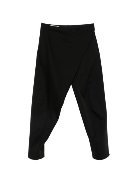 JiyongKim wrap-front trousers