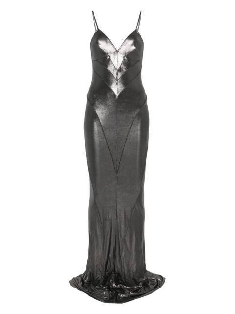 Rick Owens Lilies lamé-effect maxi dress