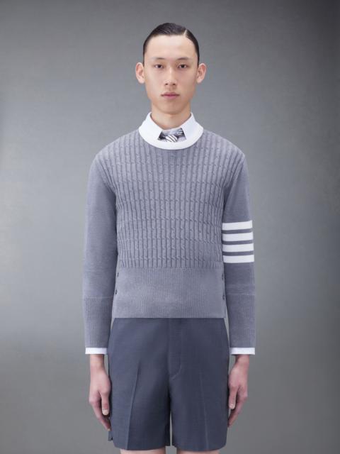 Thom Browne 4-Bar cable-knit sweatshirt