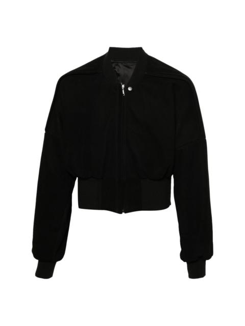 Rick Owens Flight leather cropped jacket