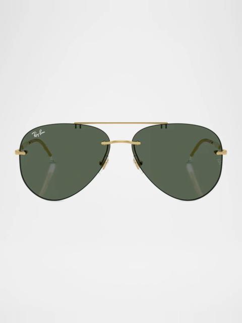 Ray-Ban RB3791 62MM Rimless Aviator Sunglasses