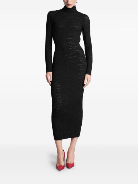 Balmain open-back midi dress