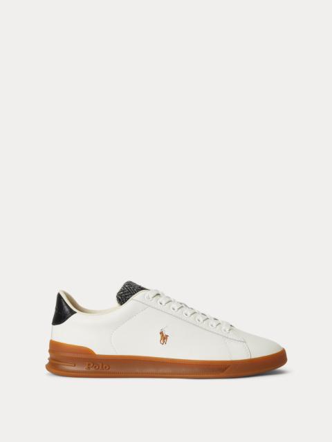 Polo Ralph Lauren Heritage Court II Leather-Tweed Sneaker