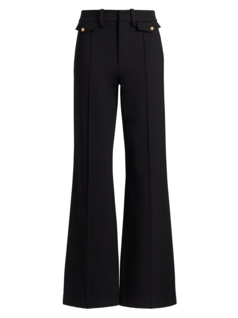 FRAME Women's The Reboot Cropped Flare Trousers - Black