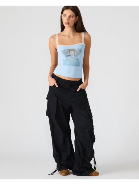 STEVE MADDEN LOVE GOLDIE TANK SURF BLUE