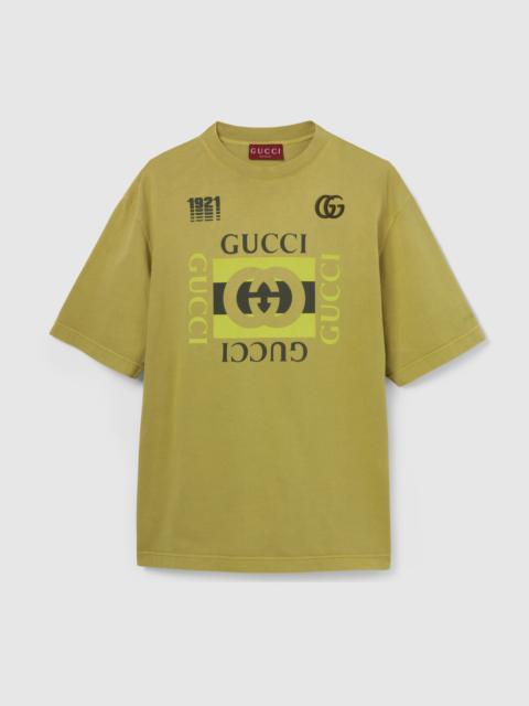GUCCI Printed cotton jersey T-shirt