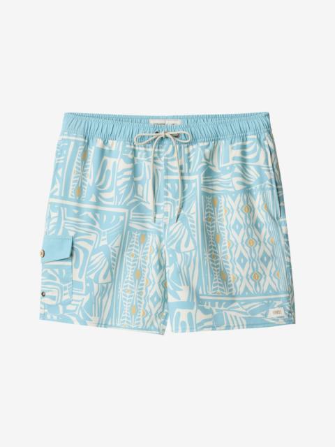 O'Neill Hermosa Retro 17" Elastic Waist Swim Trunks