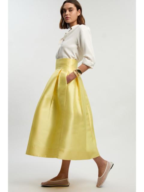 KAREN MILLEN Twill Woven Prom Maxi Skirt